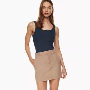 Aritzia Babaton Sculpt Knit Squareneck Tank